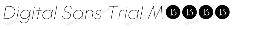 Digital Sans Trial M字体转换